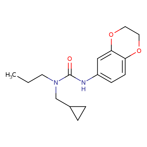 3-(Cyclopropylmethyl)-1-(2,3-dihydro-1,4-benzodioxin-6-yl)-3-propylurea