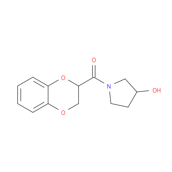 (2,3-Dihydrobenzo[b][1,4]dioxin-2-yl)(3-hydroxypyrrolidin-1-yl)methanone