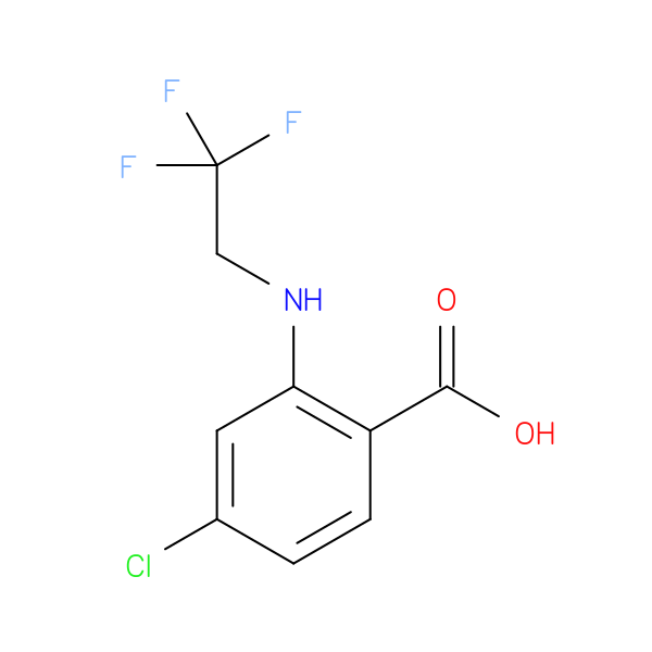 4-chloro-2-[(2,2,2-trifluoroethyl)amino]benzoic acid
