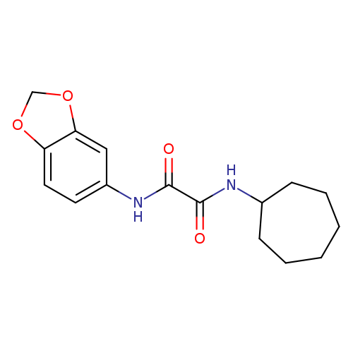 N-(2H-1,3-benzodioxol-5-yl)-N'-cycloheptylethanediamide