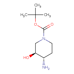 1-Piperidinecarboxylic acid, 4-amino-3-hydroxy-, 1,1-dimethylethyl ester, (3S,4S)-