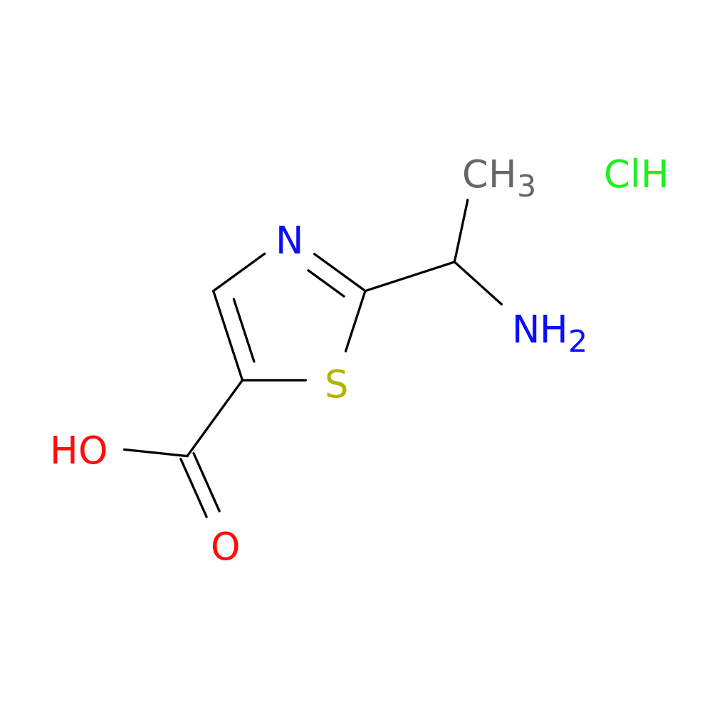2-(1-aminoethyl)-1,3-thiazole-5-carboxylic acid hydrochloride
