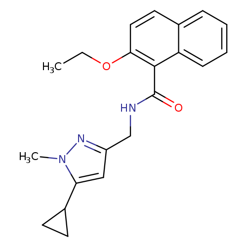 N-[(5-cyclopropyl-1-methyl-1H-pyrazol-3-yl)methyl]-2-ethoxynaphthalene-1-carboxamide