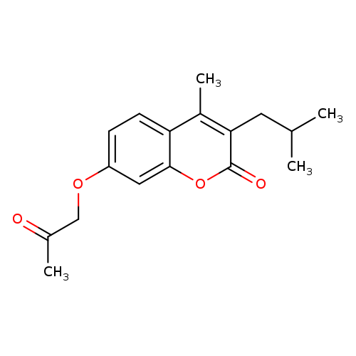 3-isobutyl-4-methyl-7-(2-oxopropoxy)-2H-chromen-2-one