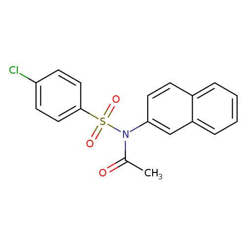 N-(4-chlorobenzenesulfonyl)-N-(naphthalen-2-yl)acetamide