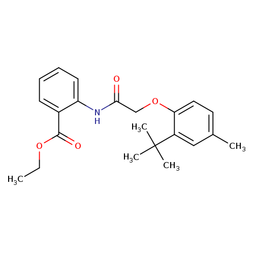 ethyl 2-[2-(2-tert-butyl-4-methylphenoxy)acetamido]benzoate