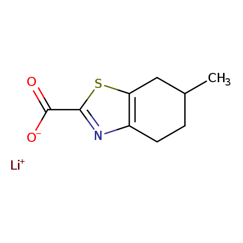 lithium(1+) ion 6-methyl-4,5,6,7-tetrahydro-1,3-benzothiazole-2-carboxylate
