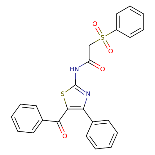 N-(5-benzoyl-4-phenyl-1,3-thiazol-2-yl)-2-(benzenesulfonyl)acetamide
