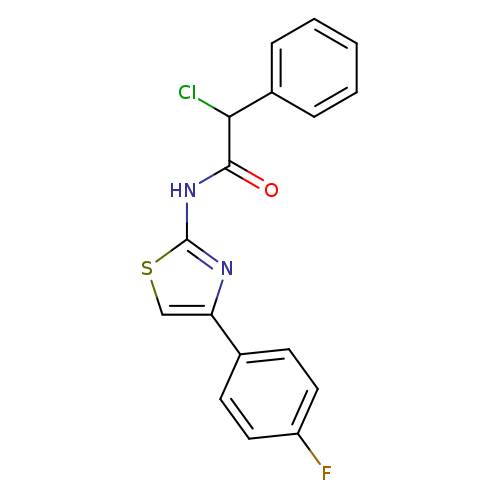 2-chloro-N-[4-(4-fluorophenyl)-1,3-thiazol-2-yl]-2-phenylacetamide