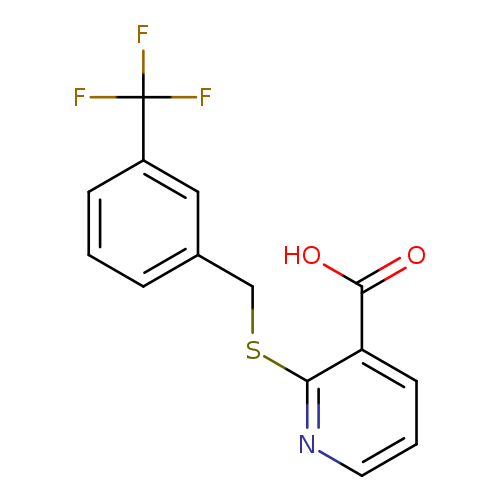 2-({[3-(trifluoromethyl)phenyl]methyl}sulfanyl)pyridine-3-carboxylic acid