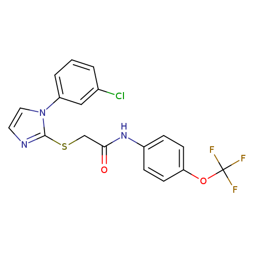 2-{[1-(3-chlorophenyl)-1H-imidazol-2-yl]sulfanyl}-N-[4-(trifluoromethoxy)phenyl]acetamide
