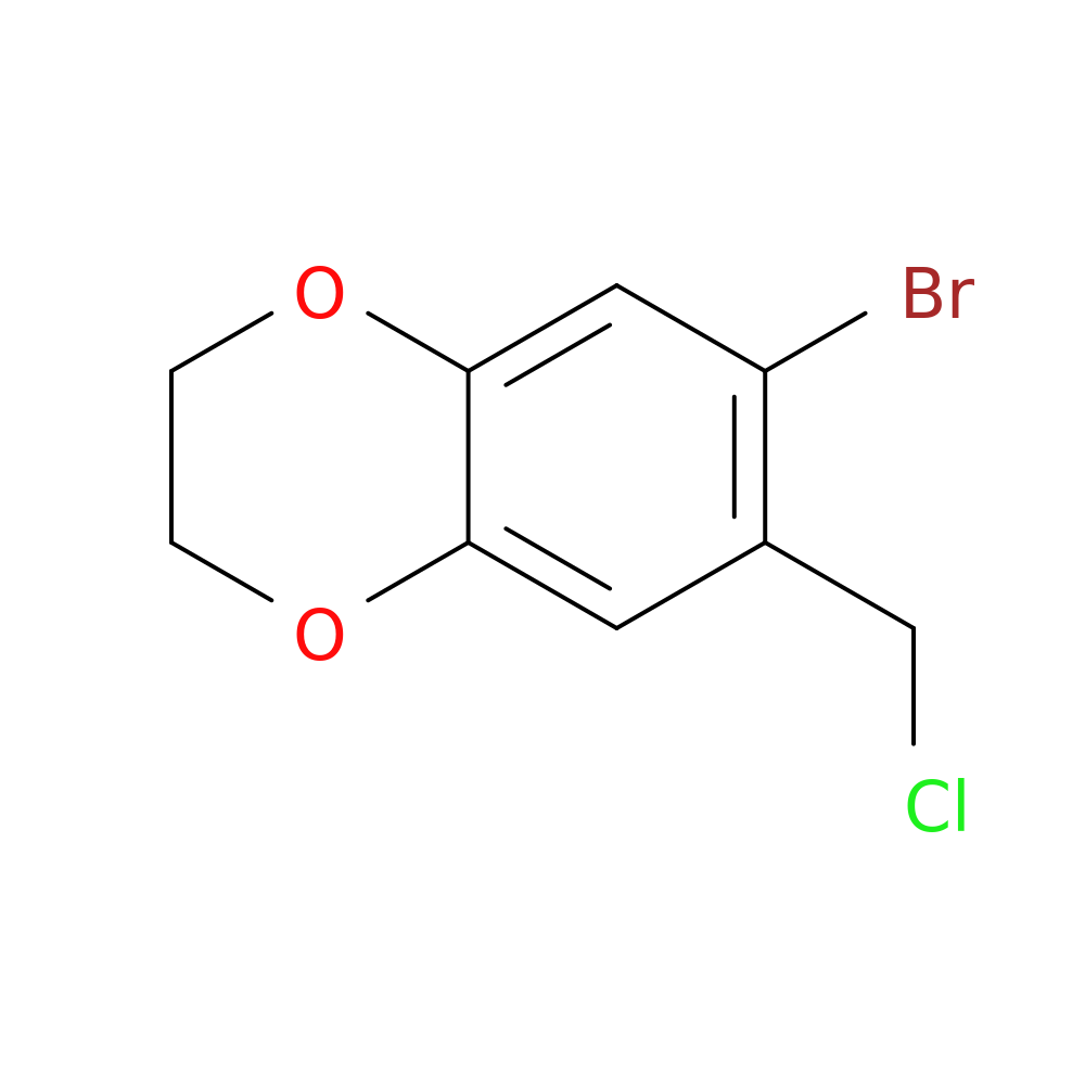 6-bromo-7-(chloromethyl)-2,3-dihydro-1,4-benzodioxine