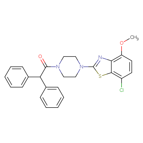 1-[4-(7-chloro-4-methoxy-1,3-benzothiazol-2-yl)piperazin-1-yl]-2,2-diphenylethan-1-one