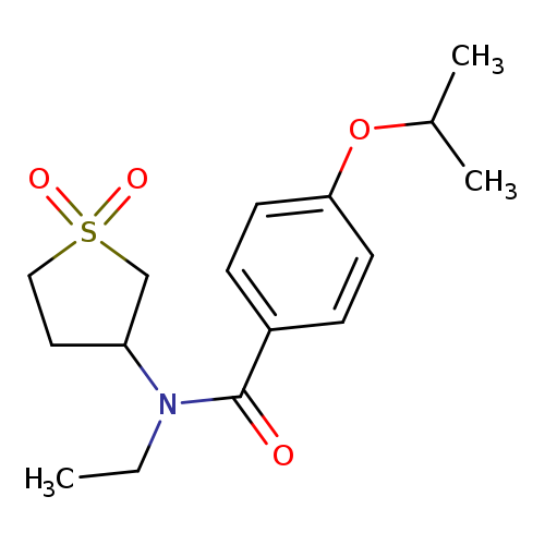 N-(1,1-dioxo-1lambda6-thiolan-3-yl)-N-ethyl-4-(propan-2-yloxy)benzamide