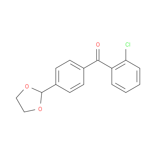 2-Chloro-4'-(1,3-dioxolan-2-yl)benzophenone