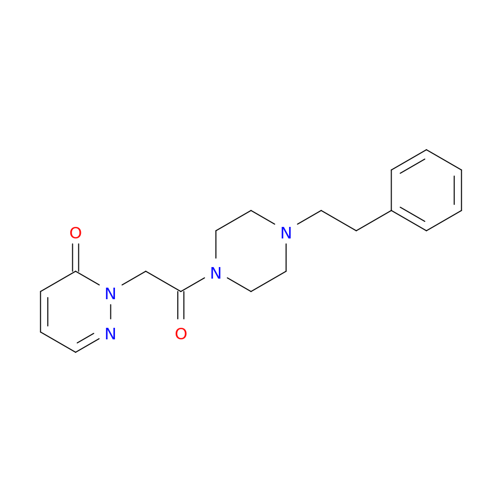 2-{2-oxo-2-[4-(2-phenylethyl)piperazin-1-yl]ethyl}-2,3-dihydropyridazin-3-one