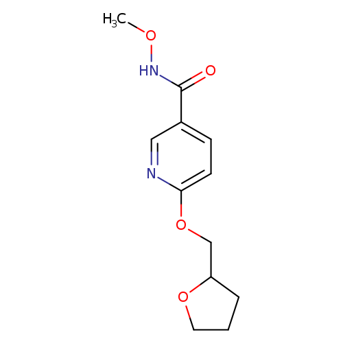 N-methoxy-6-[(oxolan-2-yl)methoxy]pyridine-3-carboxamide