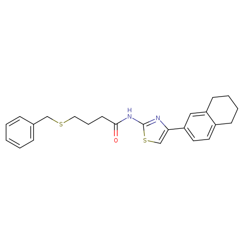 4-(benzylsulfanyl)-N-[4-(5,6,7,8-tetrahydronaphthalen-2-yl)-1,3-thiazol-2-yl]butanamide