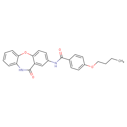 4-butoxy-N-{10-oxo-2-oxa-9-azatricyclo[9.4.0.0^{3,8}]pentadeca-1(11),3(8),4,6,12,14-hexaen-13-yl}benzamide