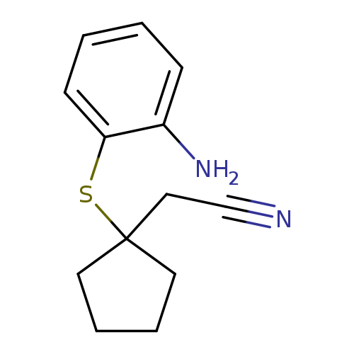 2-(1-[(2-Aminophenyl)sulfanyl]cyclopentyl)acetonitrile