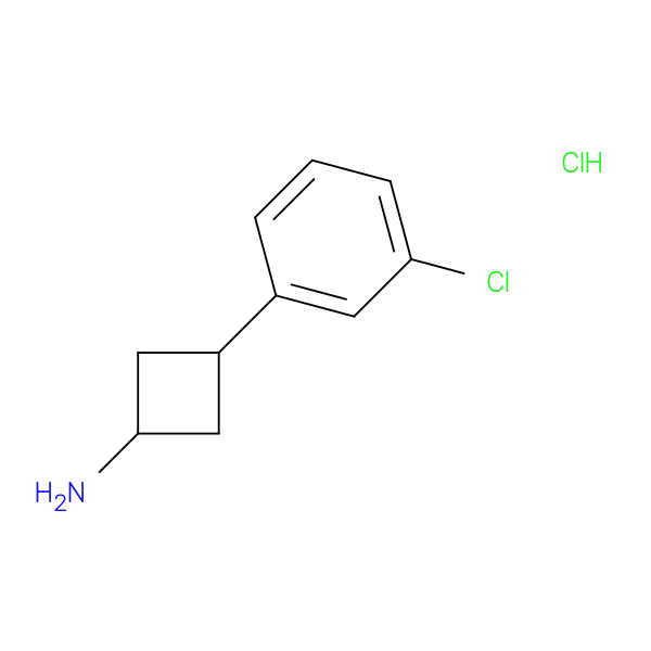 3-(3-chlorophenyl)cyclobutan-1-amine hydrochloride