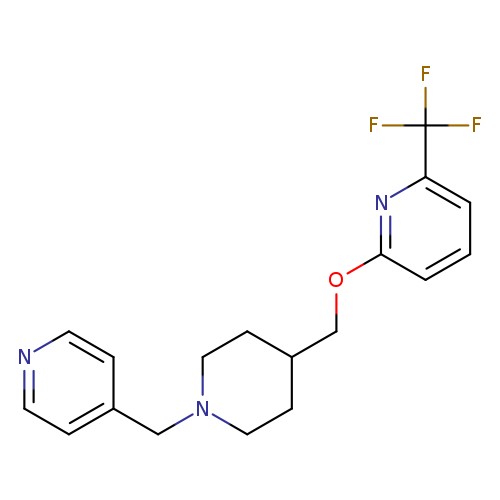 2-({1-[(pyridin-4-yl)methyl]piperidin-4-yl}methoxy)-6-(trifluoromethyl)pyridine