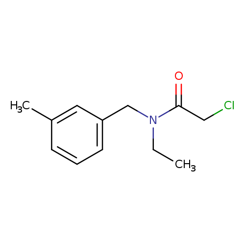 2-chloro-N-ethyl-N-[(3-methylphenyl)methyl]acetamide