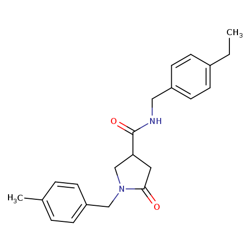 N-[(4-ethylphenyl)methyl]-1-[(4-methylphenyl)methyl]-5-oxopyrrolidine-3-carboxamide