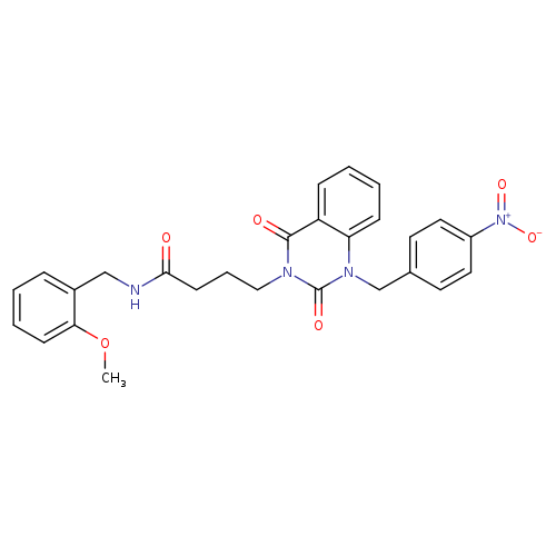 N-[(2-methoxyphenyl)methyl]-4-{1-[(4-nitrophenyl)methyl]-2,4-dioxo-1,2,3,4-tetrahydroquinazolin-3-yl}butanamide