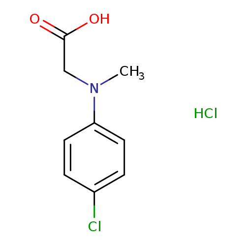2-[(4-chlorophenyl)(methyl)amino]acetic acid hydrochloride