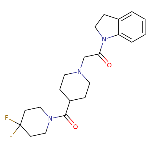 2-[4-(4,4-difluoropiperidine-1-carbonyl)piperidin-1-yl]-1-(2,3-dihydro-1H-indol-1-yl)ethan-1-one