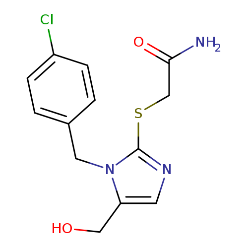 2-({1-[(4-chlorophenyl)methyl]-5-(hydroxymethyl)-1H-imidazol-2-yl}sulfanyl)acetamide