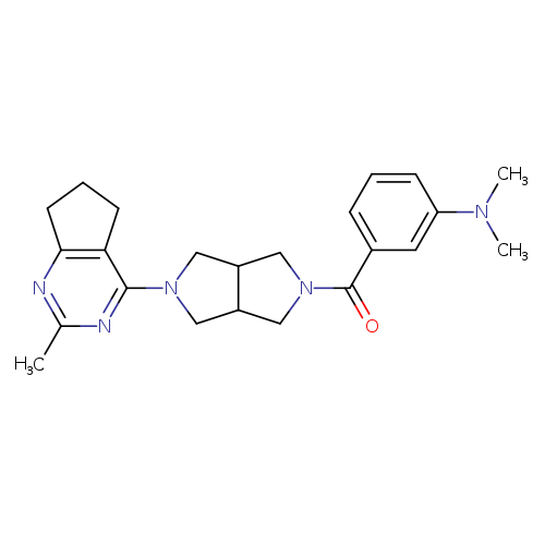 N,N-dimethyl-3-(5-{2-methyl-5H,6H,7H-cyclopenta[d]pyrimidin-4-yl}-octahydropyrrolo[3,4-c]pyrrole-2-carbonyl)aniline