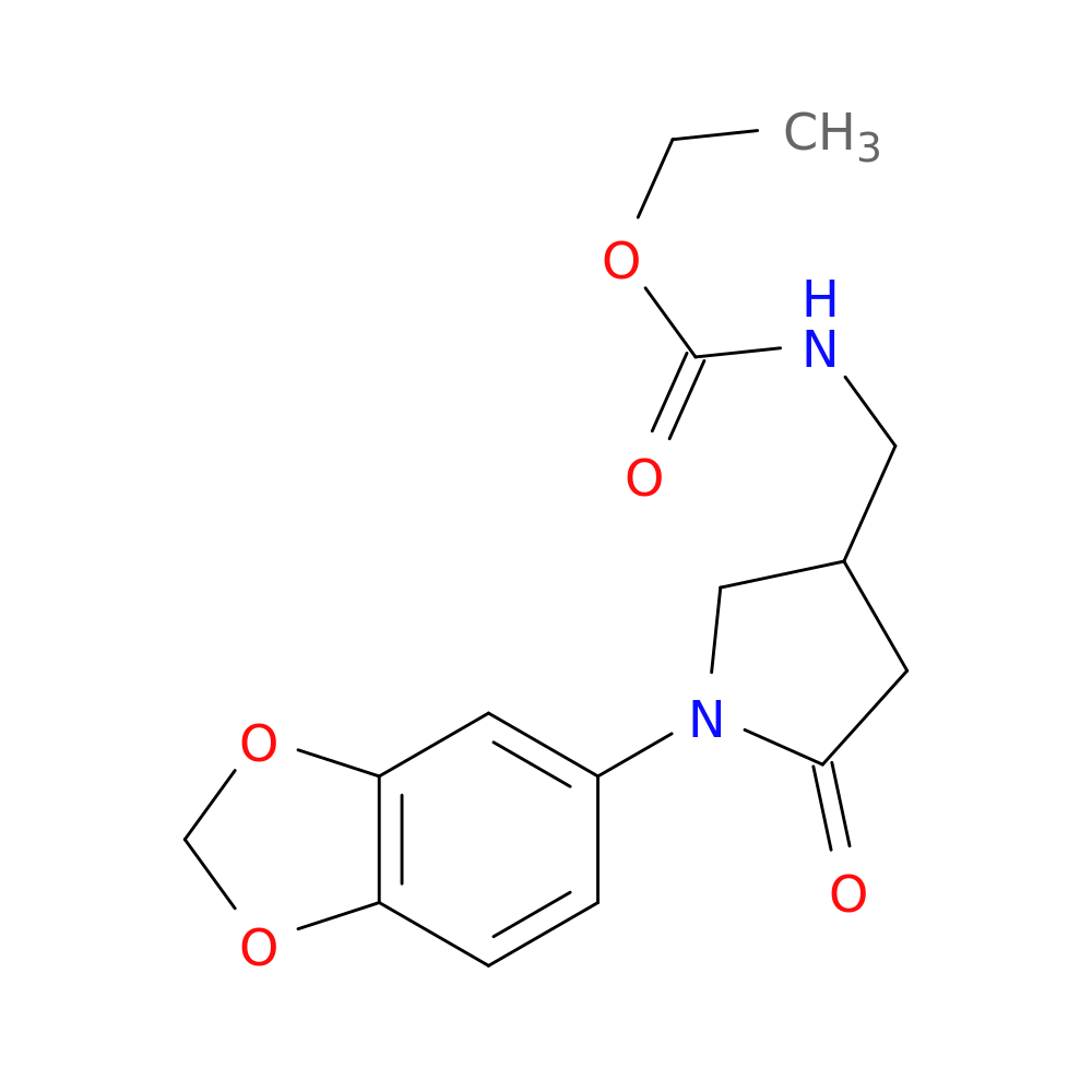 ethyl N-{[1-(2H-1,3-benzodioxol-5-yl)-5-oxopyrrolidin-3-yl]methyl}carbamate