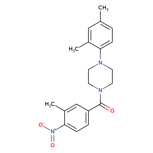 1-(2,4-dimethylphenyl)-4-(3-methyl-4-nitrobenzoyl)piperazine