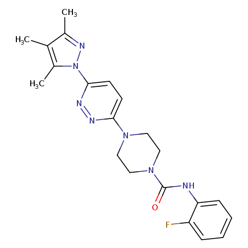 N-(2-fluorophenyl)-4-[6-(3,4,5-trimethyl-1H-pyrazol-1-yl)pyridazin-3-yl]piperazine-1-carboxamide