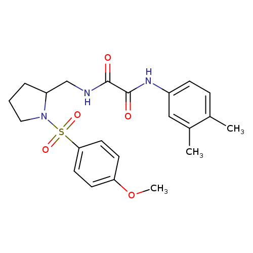 N'-(3,4-dimethylphenyl)-N-{[1-(4-methoxybenzenesulfonyl)pyrrolidin-2-yl]methyl}ethanediamide