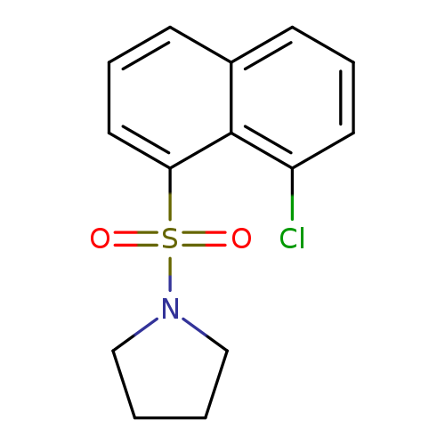 1-[(8-Chloro-1-naphthyl)sulfonyl]pyrrolidine