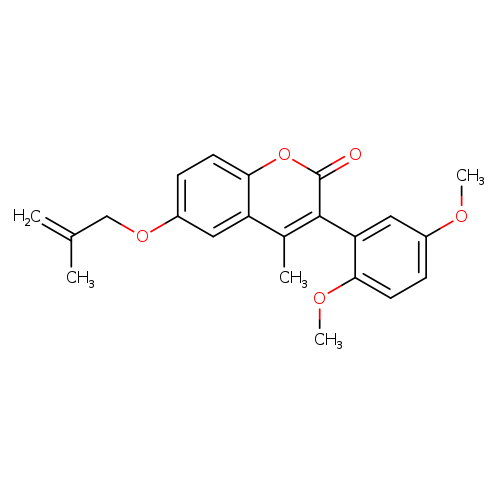 3-(2,5-dimethoxyphenyl)-4-methyl-6-[(2-methylprop-2-en-1-yl)oxy]-2H-chromen-2-one