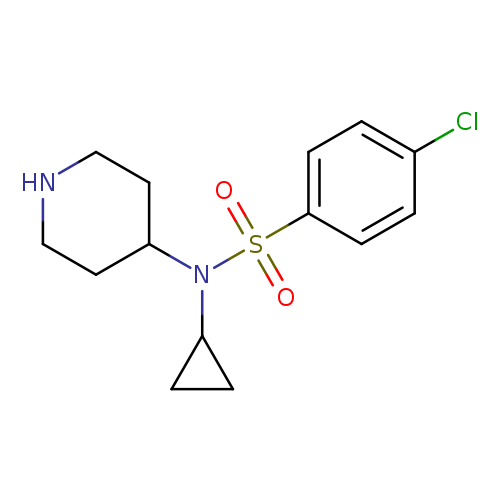 4-Chloro-n-cyclopropyl-n-piperidin-4-ylbenzenesulfonamide