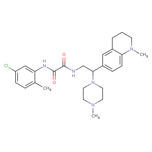 N'-(5-chloro-2-methylphenyl)-N-[2-(1-methyl-1,2,3,4-tetrahydroquinolin-6-yl)-2-(4-methylpiperazin-1-yl)ethyl]ethanediamide