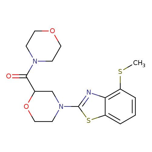 4-(methylsulfanyl)-2-[2-(morpholine-4-carbonyl)morpholin-4-yl]-1,3-benzothiazole