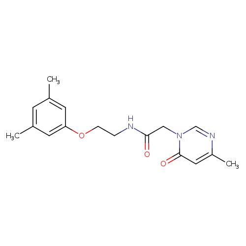 N-[2-(3,5-dimethylphenoxy)ethyl]-2-(4-methyl-6-oxo-1,6-dihydropyrimidin-1-yl)acetamide