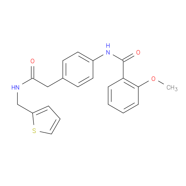2-methoxy-N-[4-({[(thiophen-2-yl)methyl]carbamoyl}methyl)phenyl]benzamide