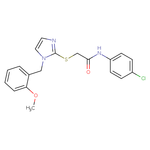 N-(4-chlorophenyl)-2-({1-[(2-methoxyphenyl)methyl]-1H-imidazol-2-yl}sulfanyl)acetamide