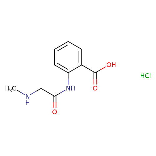 2-[2-(methylamino)acetamido]benzoic acid hydrochloride
