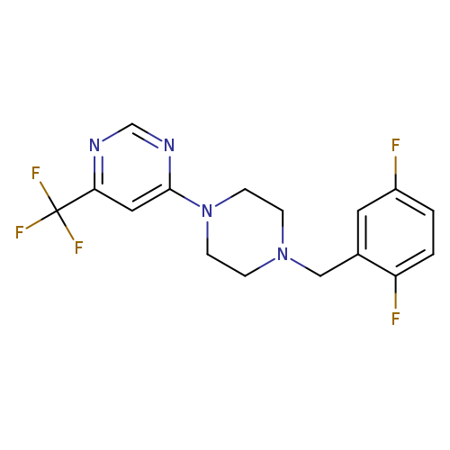 4-{4-[(2,5-difluorophenyl)methyl]piperazin-1-yl}-6-(trifluoromethyl)pyrimidine