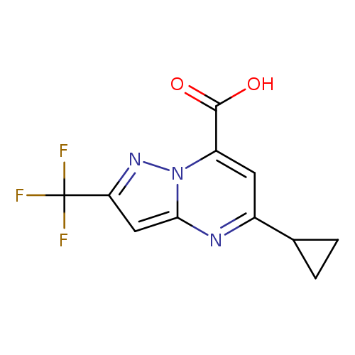 5-Cyclopropyl-2-(trifluoromethyl)pyrazolo[1,5-a]pyrimidine-7-carboxylic acid