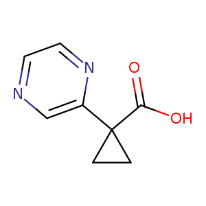 Cyclopropanecarboxylic acid， 1-(2-pyrazinyl)-