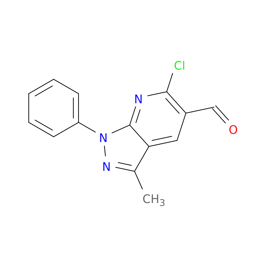 6-Chloro-3-methyl-1-phenyl-1H-pyrazolo[3,4-b]pyridine-5-carbaldehyde